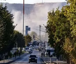 (ویدئو) لحظه انفجار در مرکز صنایع هوایی ترکیه 