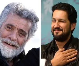 (عکس) دیدار صمیمی جذاب حامد بهداد با بهروز وثوقی