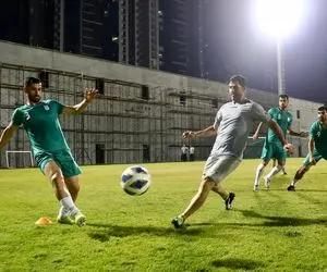 آمادگی عجیب کریم باقری در تمرین تیم ملی!