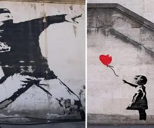 تابلوهای مشهور؛ دختری که بادکنکش را باد برده به نماد عصر ما بدل شد! عصر نابودی آرزوها