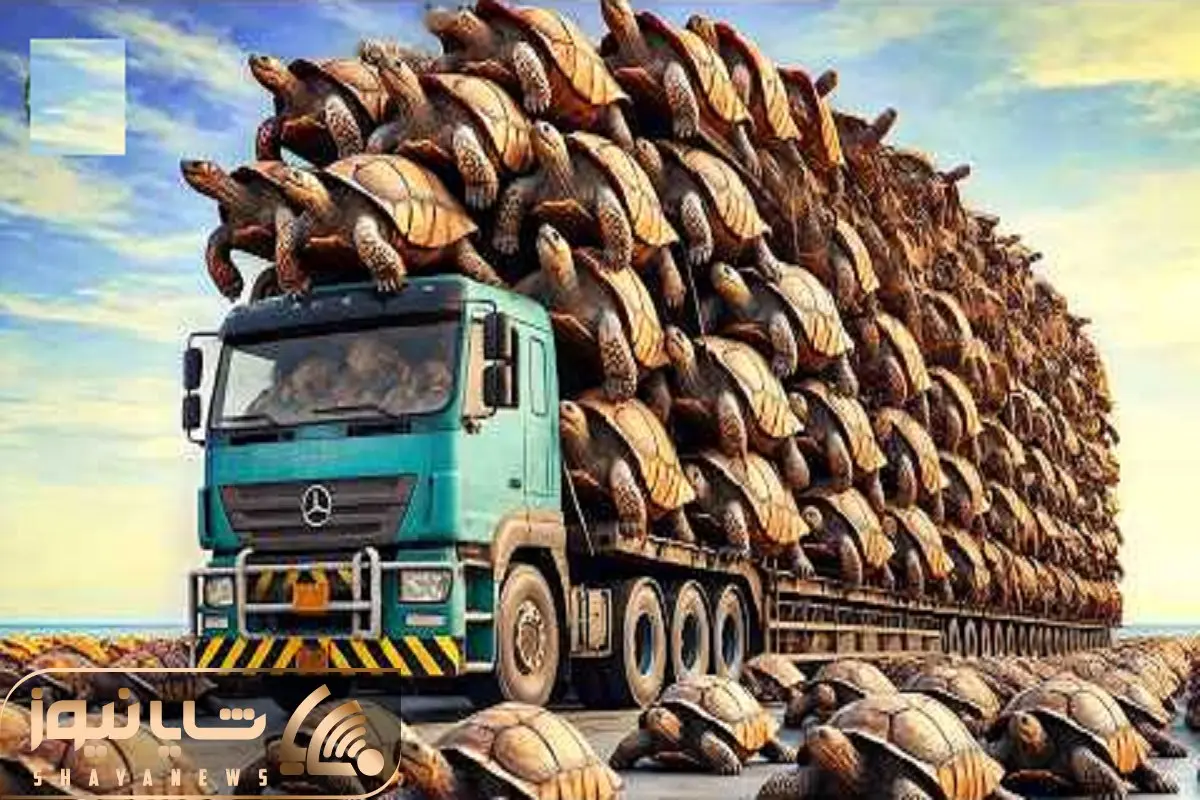  فرآوری لاکپشت؛ تخم لاکپشتو تو لجن میکارن 80 کیلو شد لاکو گوشتشو اسلایس میکنن