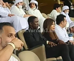 سیدورف و همسر ایرانی اش تماشاچی دیدار جذاب ایران و امارات