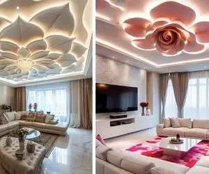 خاص ترین ایده های تزیین سقف 2025 / کاربردی قابل توجه با زیبایی پنجاه درصدی دکوراسیون