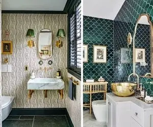 دکوراسیون که فقط واسه هال پذیرایی نیست حموم خونتو دریاب / مثلا کاغذ دیواری بزن لاکچری