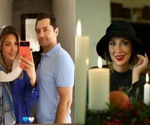 گوشواره ی قده لوستر زن بهرام رادان وقتی با لاکش ستش کرد / دکتر زیباییش کپی پیست میزنه