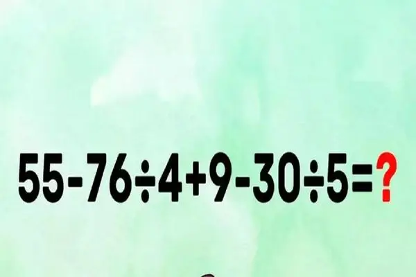 بازی فکری؛ تو 10 ثانیه نتونی این معادله رو حل کنی باید بری از اول ابتدایی بخونی 