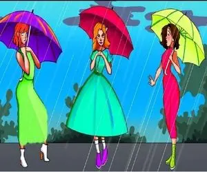 بازی فکری؛  نکته تصویر 3 زن در باران را پیدا کردی؟ اسپند دود کن تا هوشت چشم نخوره!