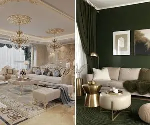 دیزاین فوق العاده 2025؛ مبل کرم رو با چه پرده و اکسسوری دیزاین کنیم؟