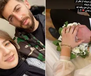 (عکس) تصویری از مهدی عبدی و همسرش شب عروسی