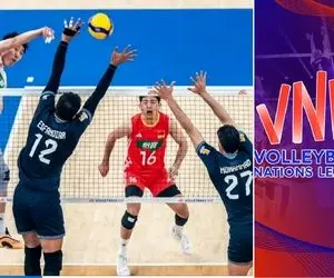 جدول لیگ ملت های والیبال بعد از برد ایران مقابل چین