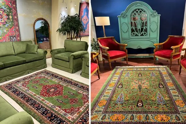 decorate your room with green carpet