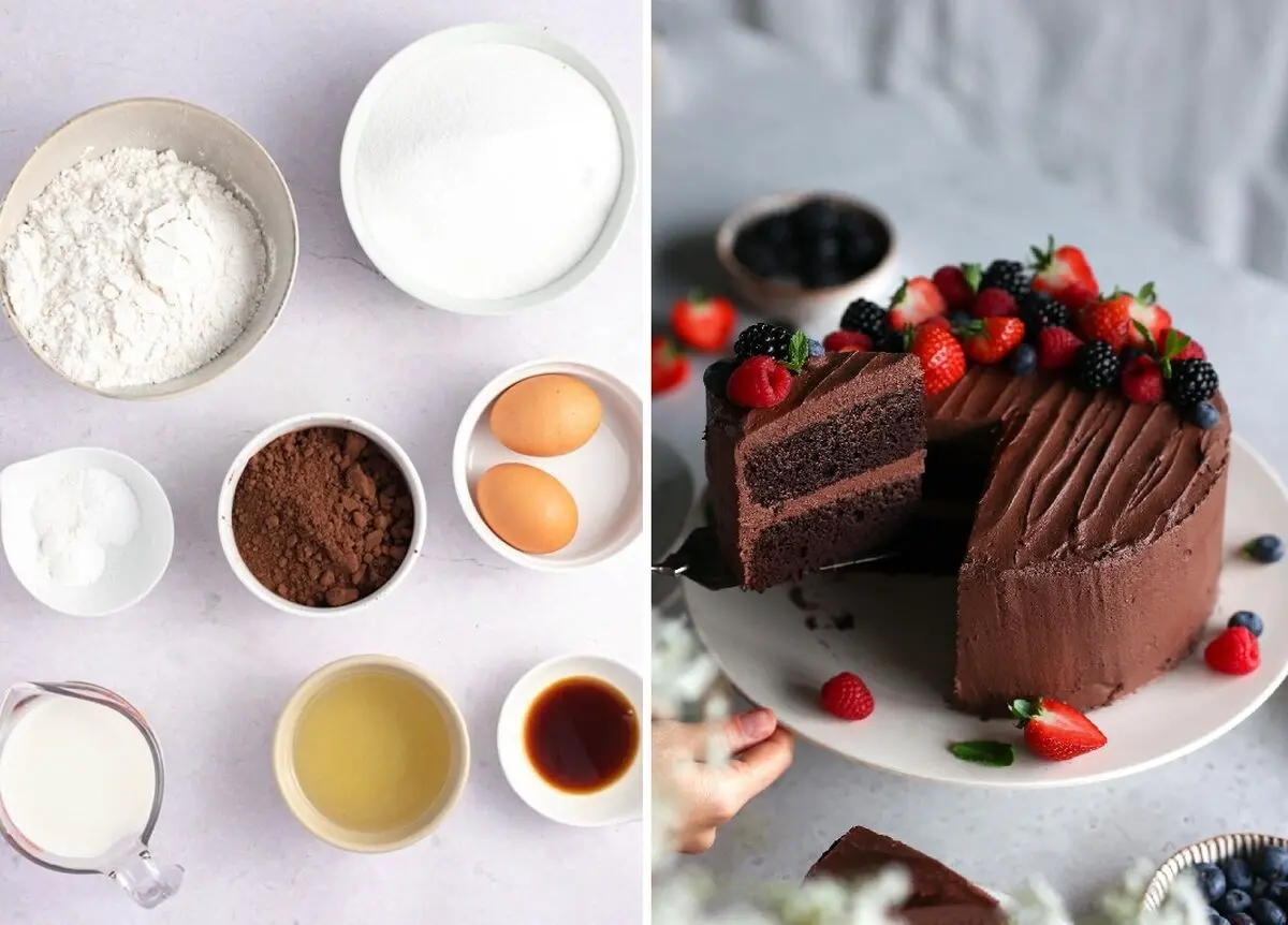 طرز تهیه کیک شکلاتی