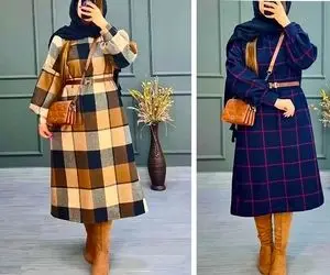 انواع کفتان پشمی شیکول مناسب خانوم های آراسته / کاپشن و پافر خز شده کفتان مدرن ترینه