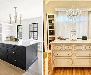 با استفاده از جزیره یک کلوزت روم لاکچری در خانه خود داشته باشید