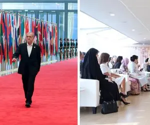 حواشی اجلاس شانگهای؛ از نقدها به چادر دختر پزشکیان تا غیبت رئیس جهور در عکس یادگاری!