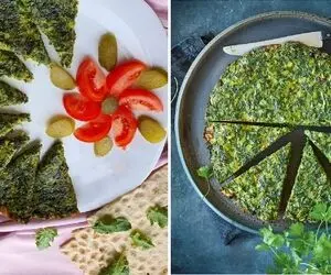 بهترین دستور برای تهیه کوکو سبزی + فوت کوزه گری برای نصف کردن میزان تخم مرغ