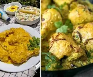 طرز تهیه خورشت مرغ زعفرونی با ماست / طعم خاص این غذا شگفت زدت میکنه