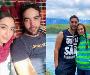 عکس های جذاب کیمیا علیزاده و همسرش حامد معدنچی