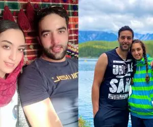 عکس های جذاب کیمیا علیزاده و همسرش حامد معدنچی
