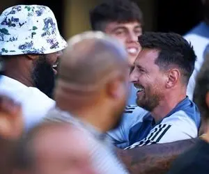 (عکس) ملاقات مسی با پادشاه آمریکا