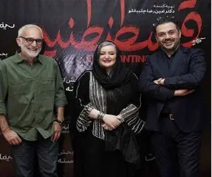 سکانس خندان/ بنفشه خواه با شکلک ادای نعیمه رو بهتر از خودش در آورد/بالا و پایین میپره