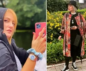 "مهناز افشار" حتی تو خوشگذرونی هم خَز میپوشه؛ چخبره دامن انقدر کوتاه؟!