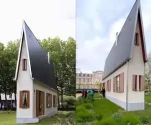 خانه‌های لوکس؛ باریک ترین خونه جهان بزرگترین پذیراییو تو زیرزمین داره