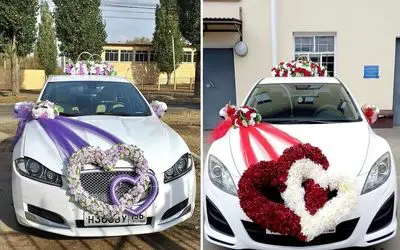 ایده های دیزاین و گل آرایی 2025 ماشین عروس؛ مدرن ترین سبک ها که لنگه شو ندیدی