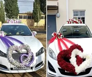 ایده های دیزاین و گل آرایی 2025 ماشین عروس؛ مدرن ترین سبک ها که لنگه شو ندیدی