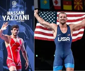 ساعت کشتی فینال حسن یزدانی و دیوید تیلور امروز یکشنبه 26 شهریور