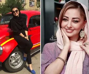 تیپ صورتی و کوتاه "نفیسه روشن" لب دریا؛ چه لاوی میترکونه برای شوهر جان!