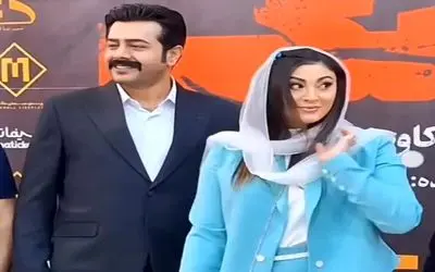 پز دادن مریم مومن وقتی حلقه‌اش رو نشون میده و پولداری همسرشو میکنه تو چشم عکاسا