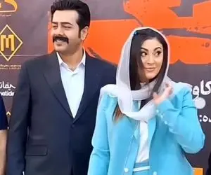 پز دادن مریم مومن وقتی حلقه‌اش رو نشون میده و پولداری همسرشو میکنه تو چشم عکاسا