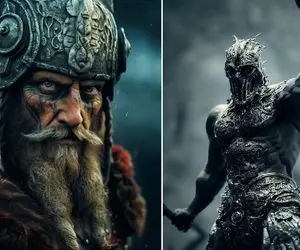 شبیه سازی حیرت آور هوش مصنوعی از چهره و لباس جنگجویان افسانه ای؛ از ایران تا هند!