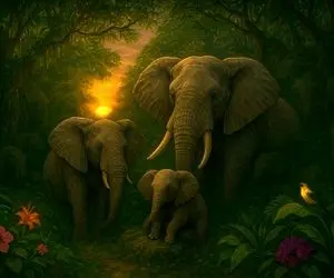 بازی فکری؛ افراد خاص و نادری تونستن تمام فیل ها رو تو تصویر پیدا کنن