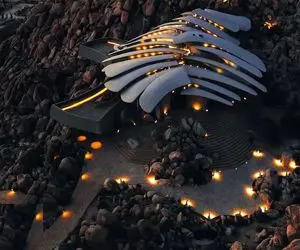 معماری خلاقانه؛ وسط صخره ها خونه اعیونی ساخته بیرون پرنور داخل ملایم کومودو نخورتش