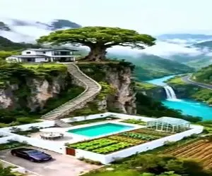معماری خلاقانه؛ خونه ساختن تو کوهستان با ویو بهشت و آهنگ رودخونه انگار نقاشیه