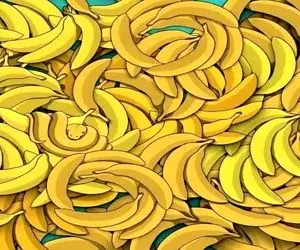 بازی فکری؛ دیدت باید اولترا باشه تا بتونی مار مموش رو بین موزها پیدا کنی