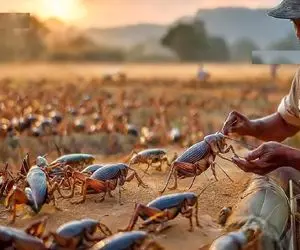 تفتیش طبیعت؛ تخم جیرجیرک رو تو ماسه میکارن دو روز قبل مرگ میلیاردی میفروشن