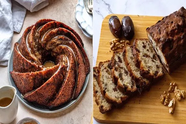 کیک خرما و گردو