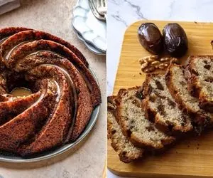 طرز تهیه کیک خرما و گردو؛ واسه عصرونه کنار یه فنجون چای یا قهوه آی می چسبه ها!