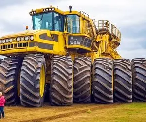 کشاورزی نوین؛ مزرعه 3000 هکتاری رو گل گاوزبون کاشتن تو 60 دقیقه با ماشین مخصوص چیدنش