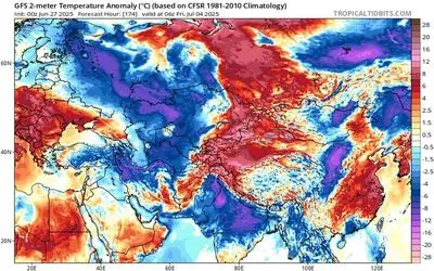 بارش باران در ۱۳ استان قطعی است +نقشه هواشناسی