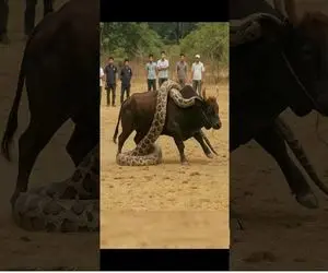 بدایع حیات وحش؛ وقتی پیتون غول دو خم بوفالوی هرکول ددمنش را میگرد