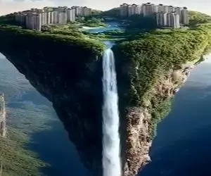 معماری خلاقانه؛ شهر دور افتاده و مدرن ساختن بالای کوه آدماش با هلیکوپتر باید برن بیان