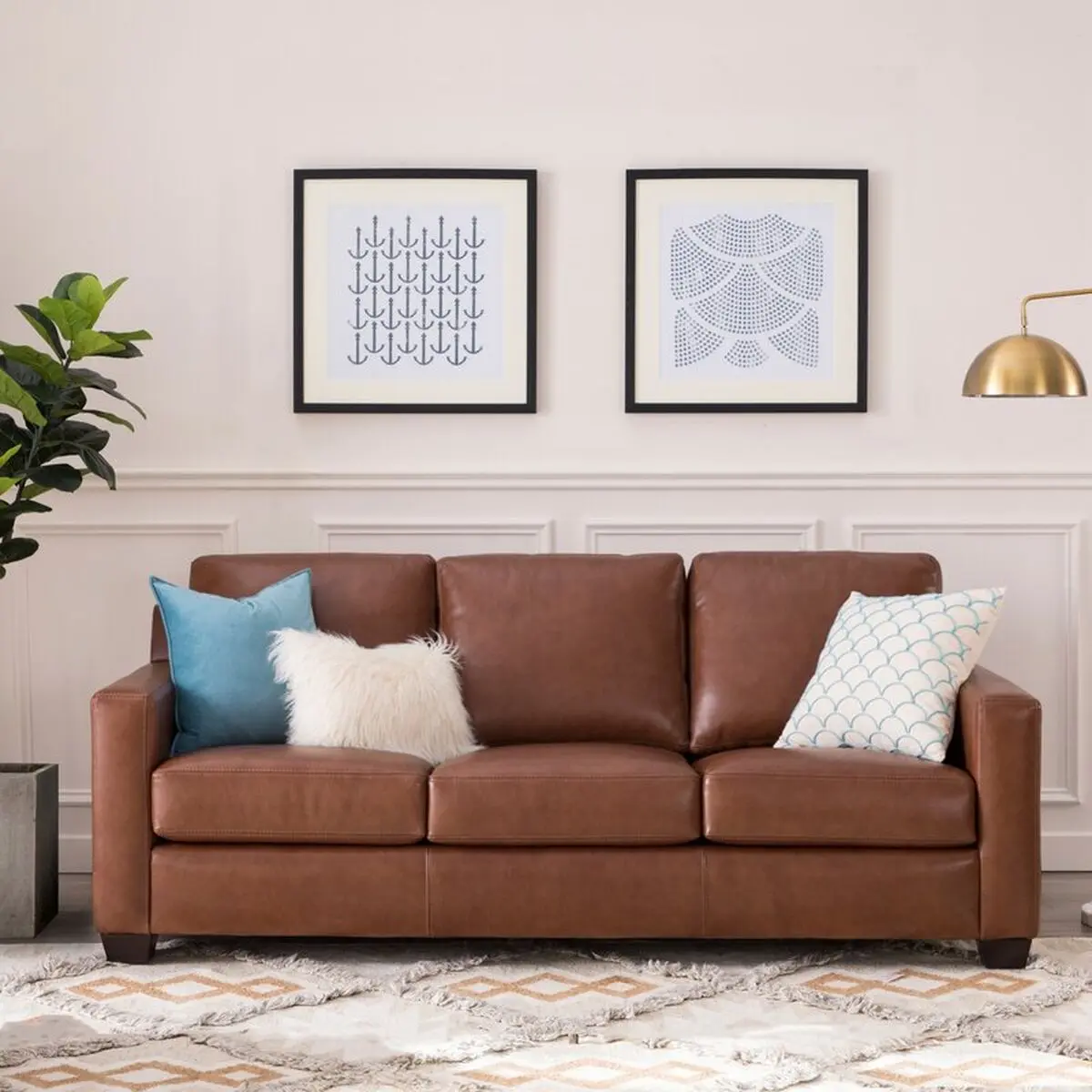 Adda-Wide-Leather-Square-Arm-Sofa