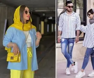 اینجوری تیپ دونفره بزن برای ...! سه نقطه رو دیدی؟ ستای ژذاب واسه خانوم مانتویی و آقاش
