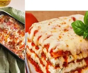 طرز تهیه لازانیا گوشت و سبزیجات/ یه غذای پر و پیمون که گوشت میشه به تنت از بس خوشمزست