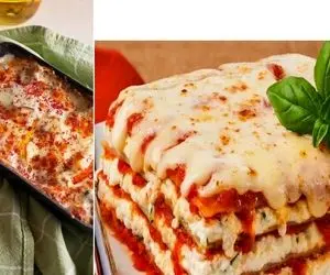 طرز تهیه لازانیا گوشت و سبزیجات/ یه غذای پر و پیمون که گوشت میشه به تنت از بس خوشمزست