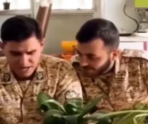 آواز احساسی؛ سرباز ایرانی یاناریم خوند قیافشو نبینی فک میکنی خود تاتلیس داره میخونه